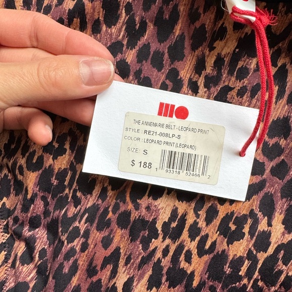 NWT SOLID & STRIPED The Annemarie Belt Leopard Print Swimsuit - Picture 6 of 6